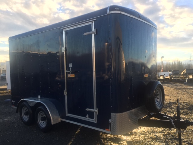 7' x 14' 7k Enclosed Trailer in White Spruce Trailer Sales